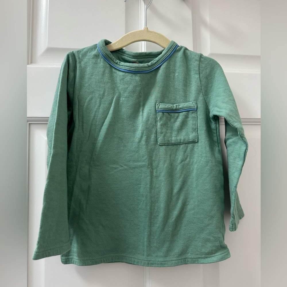Oso & Me Edward T-shirt Long sleeve in Sage size 4